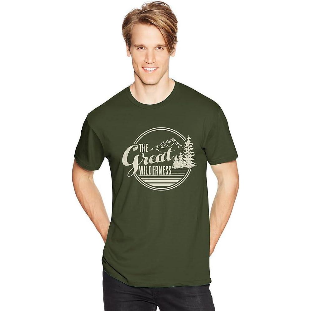 imageHanes Mens Essentials Short Sleeve Graphic TeeThe Great Wilderness