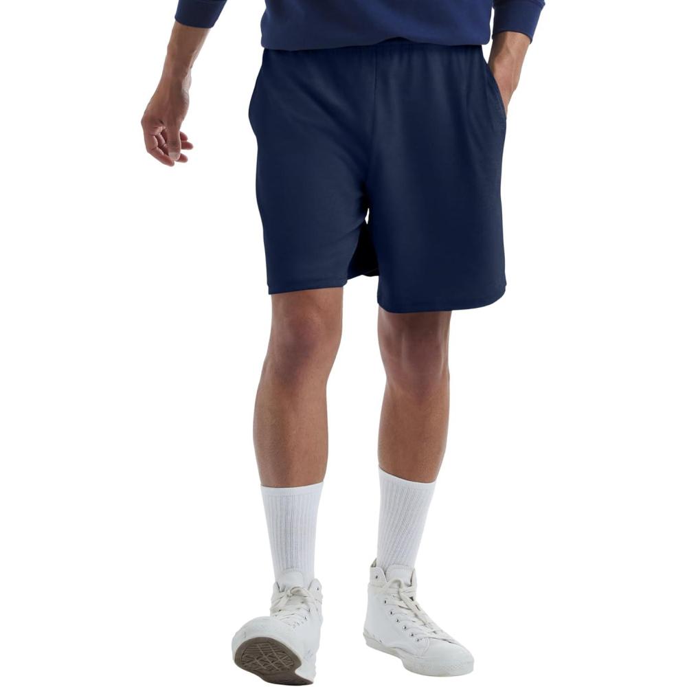 imageHanes Mens Jersey Pocket ShortNavy