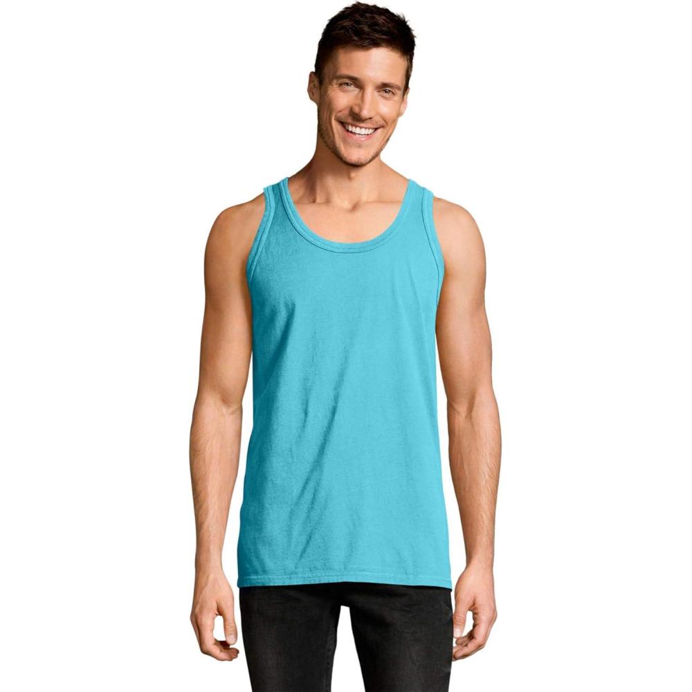 imageHanes Mens Originals TriBlend Tank Top Lightweight Tanks for Men Sleeveless Tank ShirtFreshwater