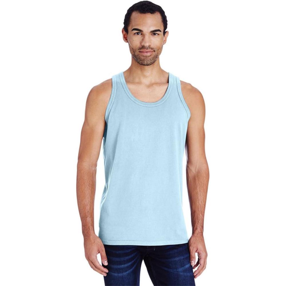 imageHanes Mens Originals TriBlend Tank Top Lightweight Tanks for Men Sleeveless Tank ShirtSoothing Blue