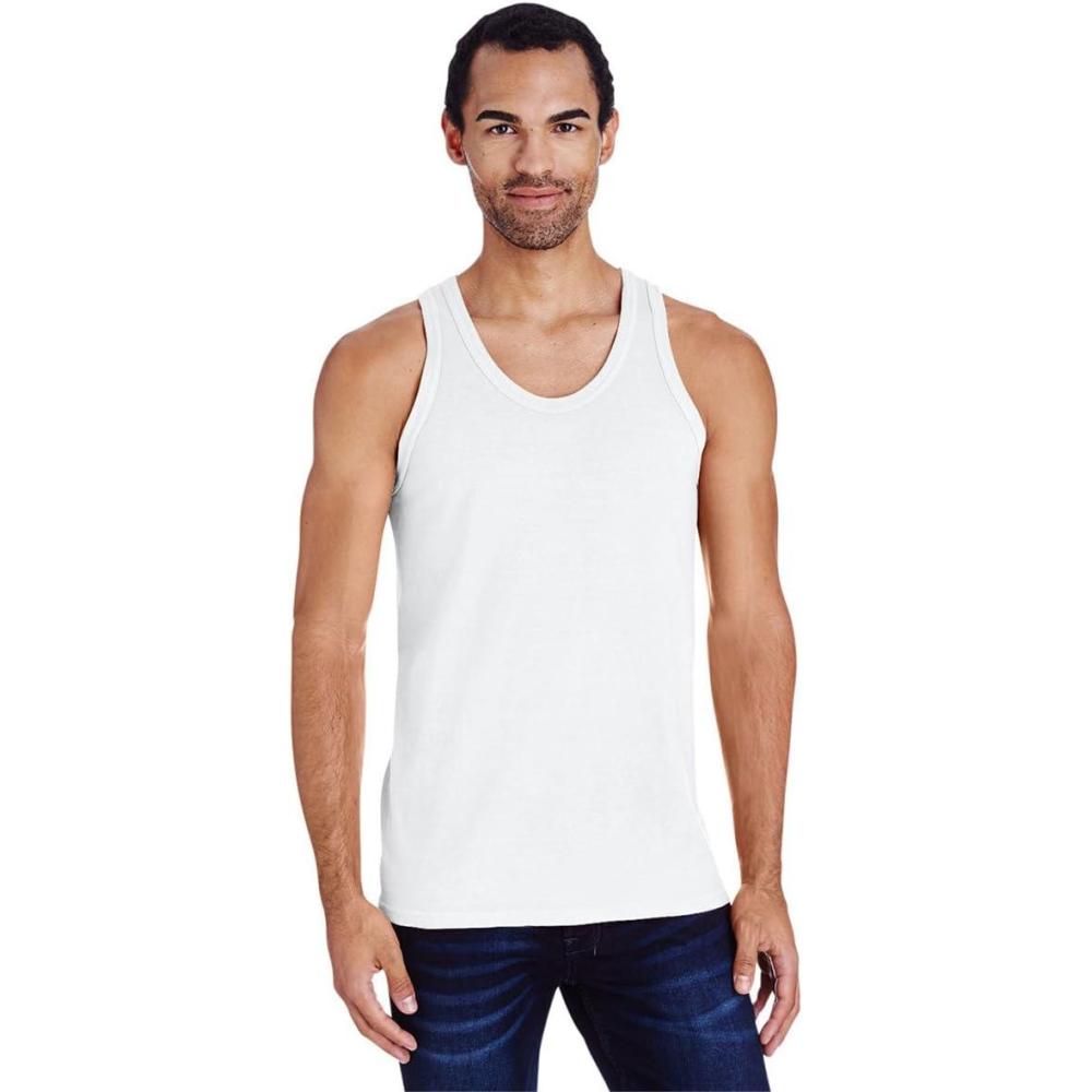 imageHanes Mens Originals TriBlend Tank Top Lightweight Tanks for Men Sleeveless Tank ShirtWhite