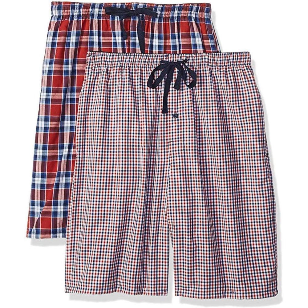 imageHanes mens 2pack Woven Pajama ShortIndigo