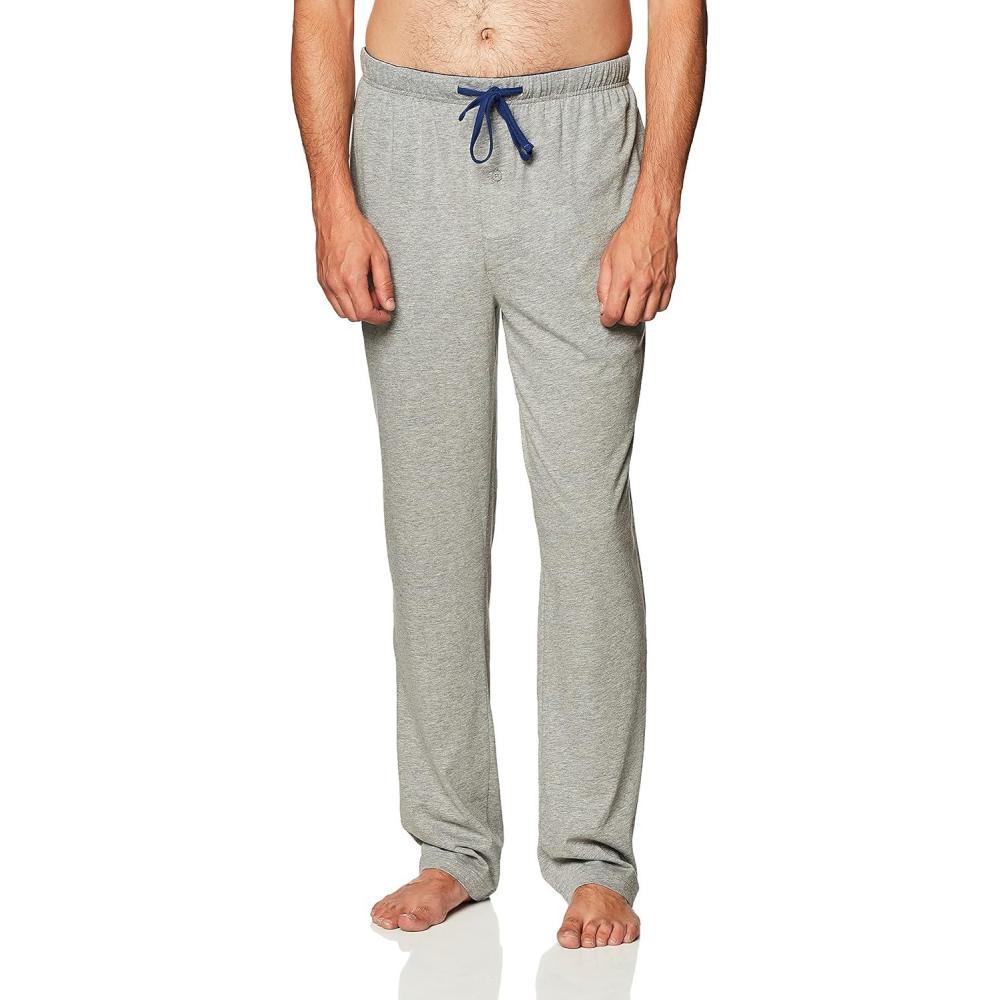 imageHanes mens Solid Knit Sleep Pant With Pockets and DrawstringGrey