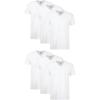 imageHanes Mens Cotton Moisturewicking Vneck Tee Undershirts Multiple Packs And Colors White Large US
