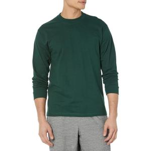 Hanes Men’s Beefy Long Sleeve Shirt, 1 or 2 Pack(Deep Forest Green – 1 Pack)
