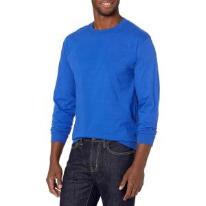 Hanes Men’s Beefy Long Sleeve Shirt, 1 or 2 Pack(Deep Royal – 1 Pack)
