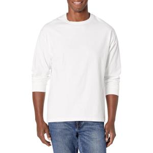 Hanes Men’s Beefy Long Sleeve Shirt, 1 or 2 Pack(White – 1 Pack)