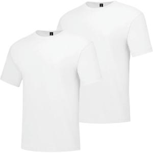 Hanes Men’s Beefy-t T-Shirt, Heavyweight Cotton Tee, 1 Or 2 Pack, Big & Tall(White)
