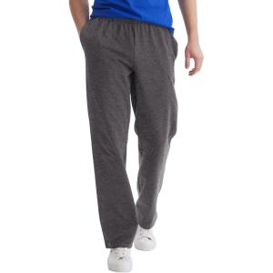 Hanes Men’s Essentials Jersey Sweatpants, Cotton Lounge Pants with Pockets for Men, 32” Inseam(Charcoal Heather)