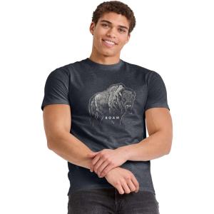 Hanes Mens Essentials Short Sleeve Graphic Tee(Bison Roam)