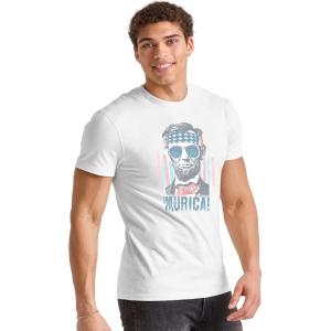Hanes Mens Essentials Short Sleeve Graphic Tee(Murica)