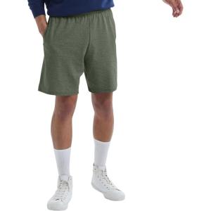 Hanes Men’s Jersey Pocket Short(Camo Green Heather)