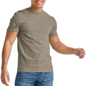 Hanes Mens Originals Lightweight T-Shirt, Crewneck T-Shirts for Men, Tri-Blend Tee, Tall Sizes(Oregano Pe Heather)