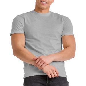 Hanes Mens Originals Lightweight T-Shirt, Crewneck T-Shirts for Men, Tri-Blend Tee, Tall Sizes(Silverstone Pe Heather)