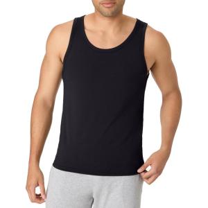 Hanes Mens Originals Tri-Blend Tank Top, Lightweight Tanks for Men, Sleeveless Tank Shirt(Black)