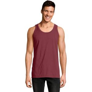 Hanes Mens Originals Tri-Blend Tank Top, Lightweight Tanks for Men, Sleeveless Tank Shirt(Cayenne)