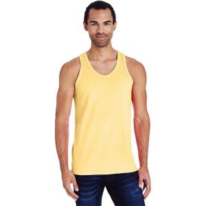 Hanes Mens Originals Tri-Blend Tank Top, Lightweight Tanks for Men, Sleeveless Tank Shirt(Summer Squash Yellow)