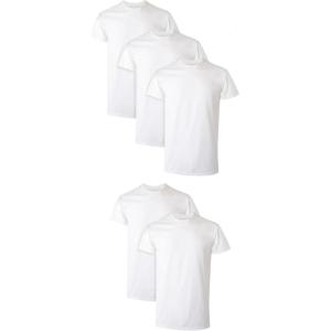 Hanes Men’s Performance Undershirt, X-Temp Moisture-Wicking Crewneck, White 5-Pack(White)