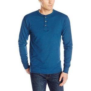 Hanes Mens T-Shirts, Men’s Beefyt Henley Shirts, Men’s Cotton Long Sleeve Shirts(Tide Pool Sweater Heather)