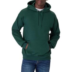 Hanes Men’s Ultimate Sweatshirt, Heavyweight Fleece Hoodie, Cotton Sweatshirt for Men(Deep Forest)