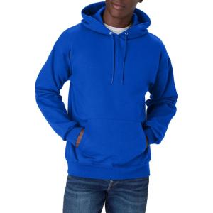 Hanes Men’s Ultimate Sweatshirt, Heavyweight Fleece Hoodie, Cotton Sweatshirt for Men(Deep Royal)
