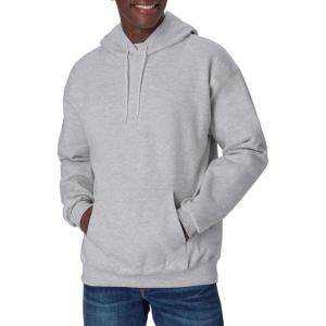 Hanes Men’s Ultimate Sweatshirt, Heavyweight Fleece Hoodie, Cotton Sweatshirt for Men(Light Steel)