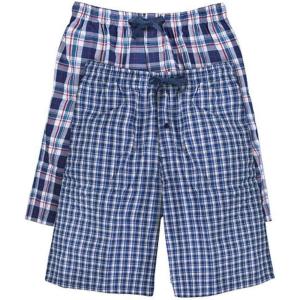 Hanes mens 2-pack Woven Pajama Short(Light Blue)