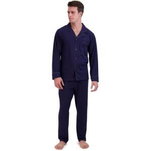 Hanes mens Lsss With Piping(Peacot)