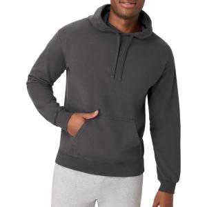 Hanes mens Originals Fleece Hoodie, Garment Dyed Hooded Sweatshirt, Unisex Fleece Pullover(New Railroad Gray)