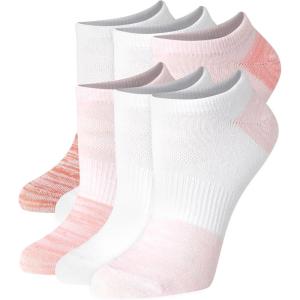 Hanes womens Performance No Show Socks, Lightweight X-temp Cooling Socks for Women, 6-pack(Copper)