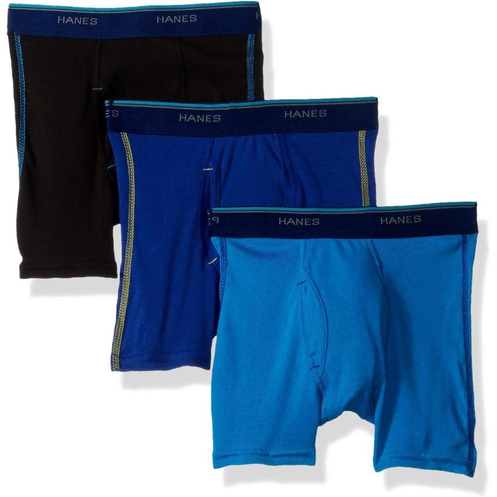 imageHanes Boys Red Label Comfort Flex Sport Inspired Boxer Briefs 3PackAssorted