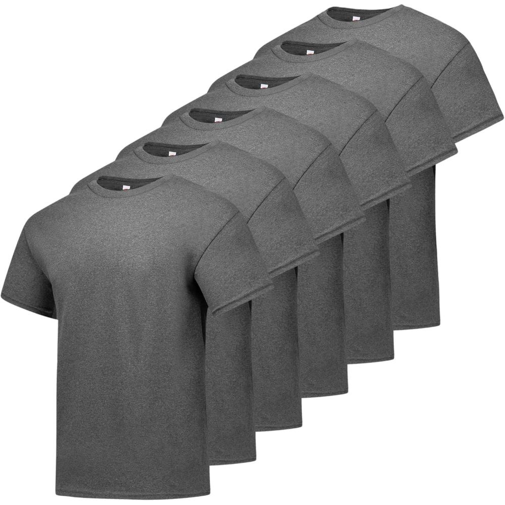 imageHanes Mens ComfortSoft TShirt Pack of 4Charcoal Heather  6 Pack