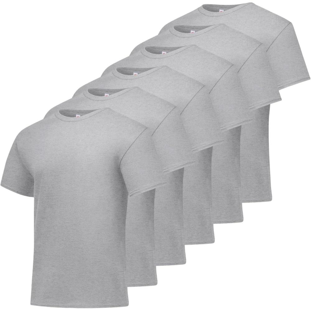 imageHanes Mens ComfortSoft TShirt Pack of 4Light Steel  6 Pack
