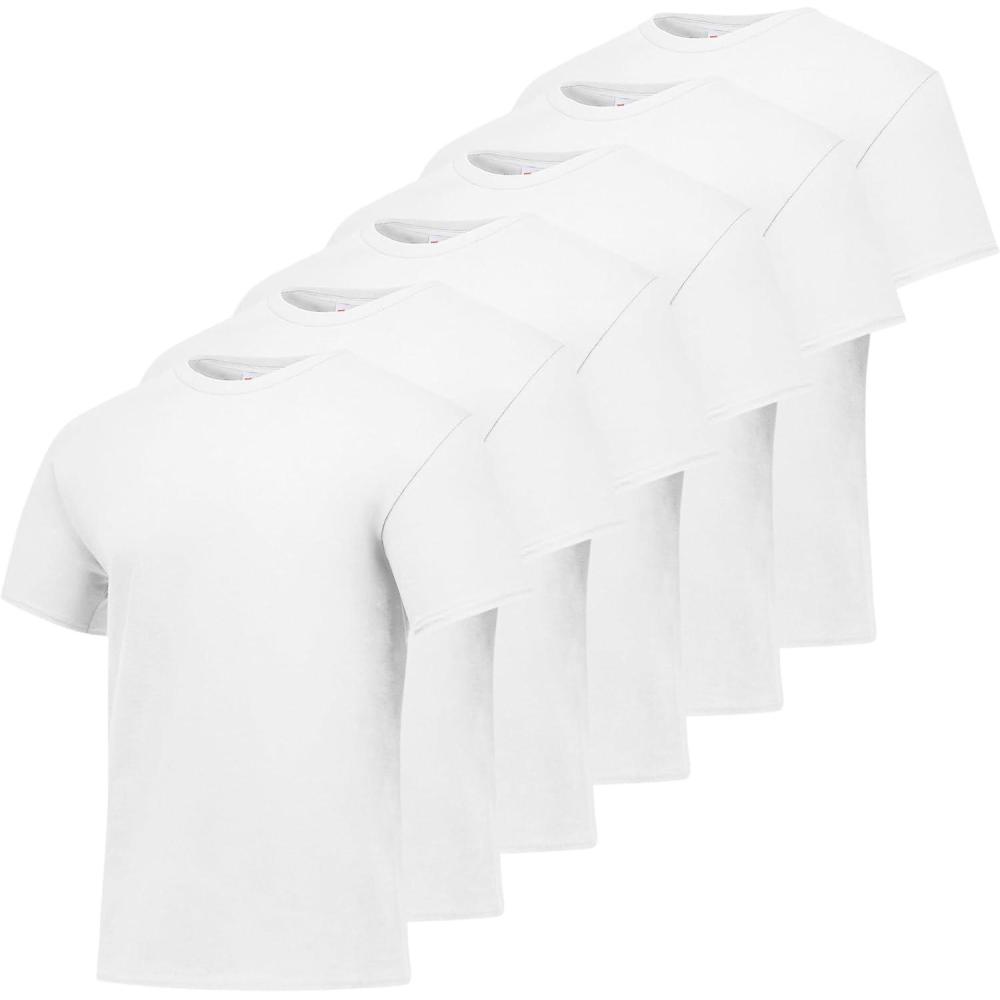 imageHanes Mens ComfortSoft TShirt Pack of 4White  6 Pack