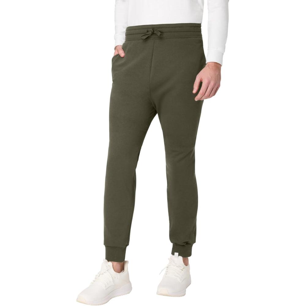 imageHanes Mens Joggers EcoSmart Fleece Sweatpants for Men Mens Lounge Pants 305Fatigue Green