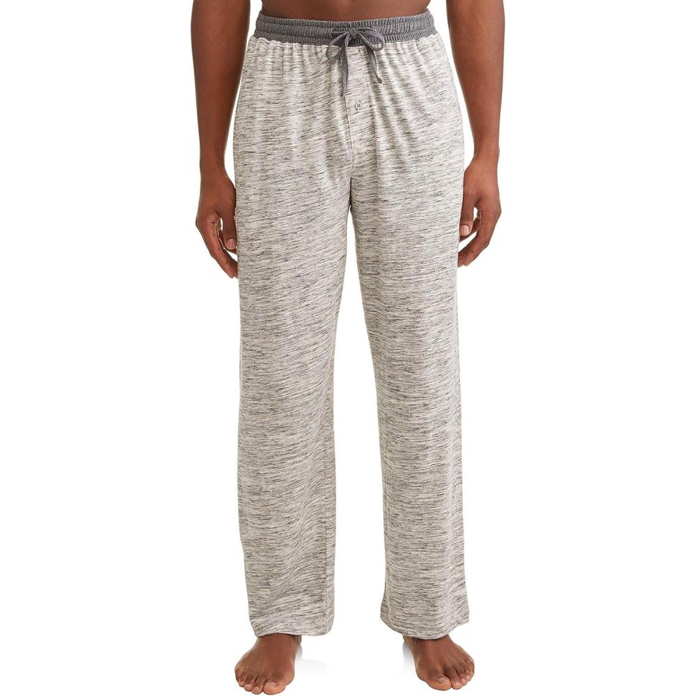 imageHanes Mens XTemp Jersey Cotton Sleep Pajama Lounge Pants with Pockets Pj Bottoms Extended SizesOatmeal