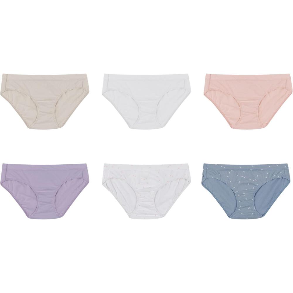 imageHanes Womens Organic Cotton Panties Pack ComfortSoft Underwear 6Pack Colors May VaryAssorted Colors  6pack Hipsters