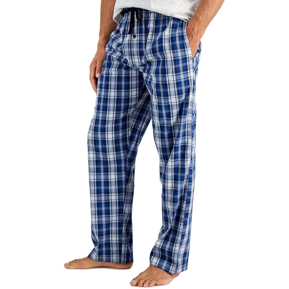 imageHanes mens Woven Pajama PantBlue Plaid