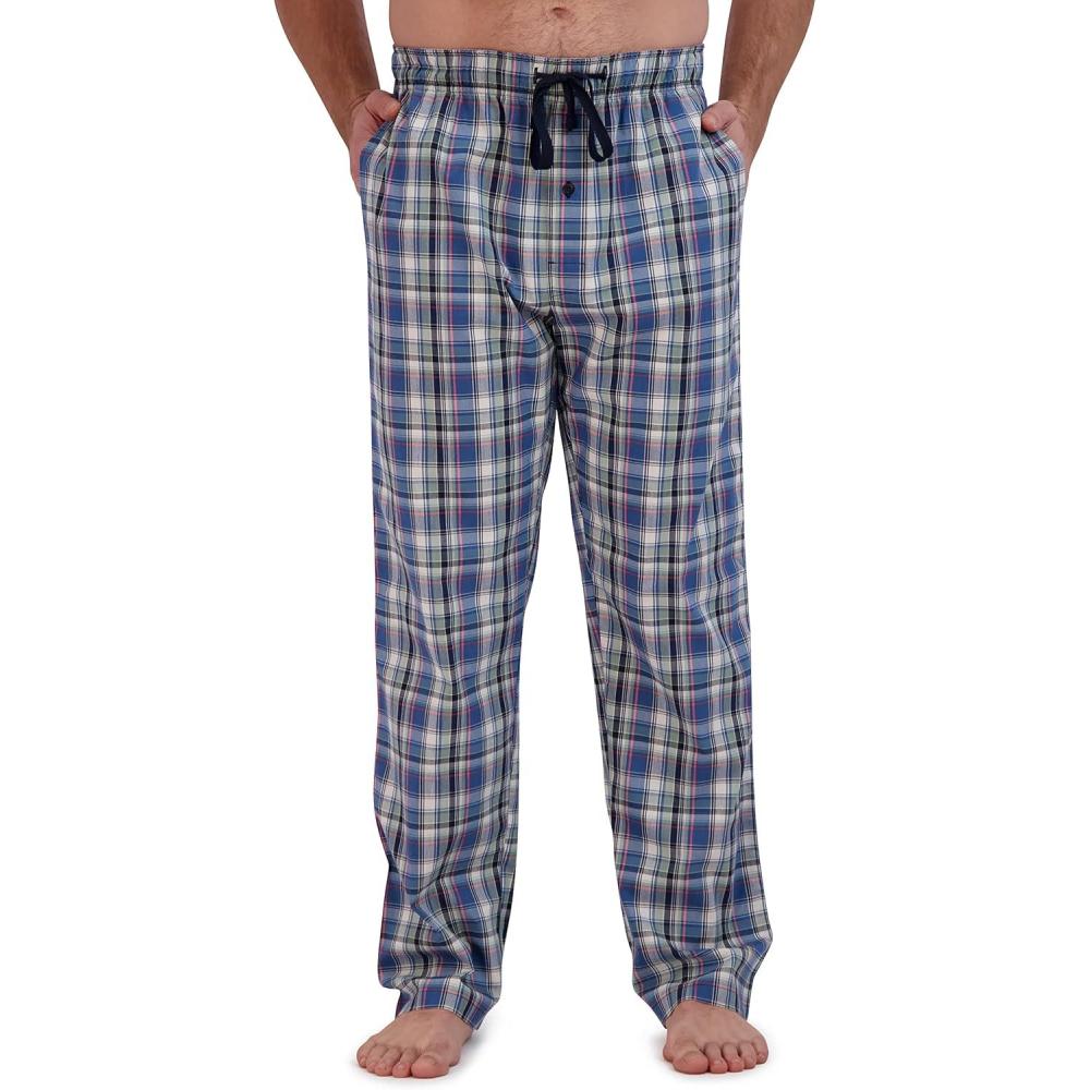 imageHanes mens Woven Pajama PantLight Blue