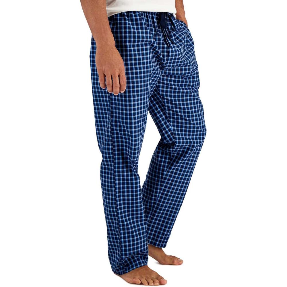 imageHanes mens Woven Pajama PantNavy Plaid