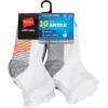 Ankle - White/Grey Bottom - 10 Pack