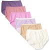imageHanes Womens Underwear Briefs Pack 6Pack Cotton Brief Panties for Women MoistureWicking Plus SizeSolidPrint Mix