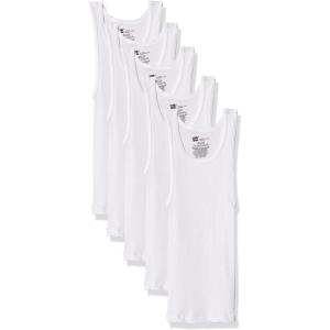 Hanes Boys’ Ecosmart Cotton Tank Undershirt 5-Pack(White – 5 Pack)