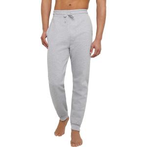 Hanes Mens Joggers, EcoSmart Fleece Sweatpants for Men, Men’s Lounge Pants, 30.5″(Light Steel)