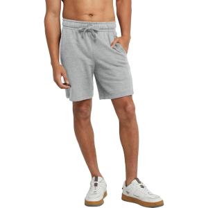Hanes Mens Originals Sweat Shorts, Midweight Fleece Shorts with Pockets, 8″(Light Steel)