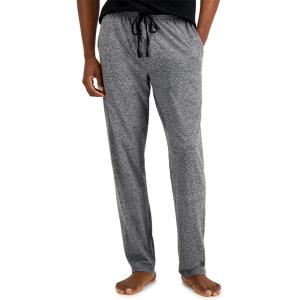 Hanes Men’s X-Temp Jersey Cotton Sleep Pajama Lounge Pants with Pockets, Pj Bottoms, Extended Sizes(Heather Grey)