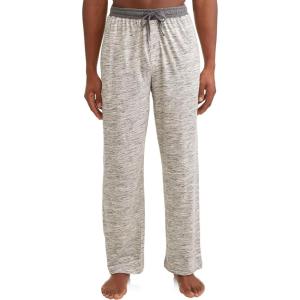 Hanes Men’s X-Temp Jersey Cotton Sleep Pajama Lounge Pants with Pockets, Pj Bottoms, Extended Sizes(Oatmeal)
