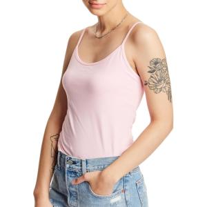 Hanes Women’s Cami with Built-in Shelf Bra, Stretch Cotton Camisole, Adjustable Straps(Paleo Pink- 1 Pack)