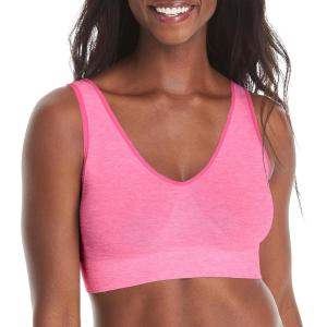Hanes Women’s Cozy Wireless Bra, Full-Coverage Pullover Bra, Seamless T-Shirt Bra(Sugar Plum Heather)