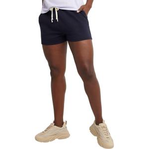 Hanes Womens Essentials Drawstring Shorts, Cotton Shorts for Women, Adjustable Shorts(Athletic Navy)